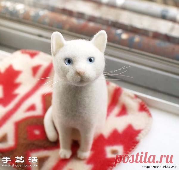 Коты и кошечки в технике сухое валяние из шерсти