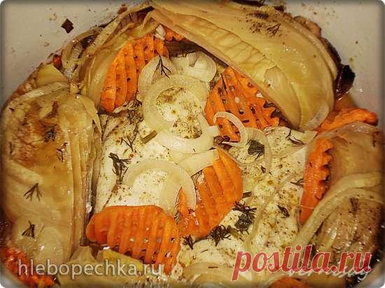 Запеченная капуста с куриной грудкой в медленноварке - рецепт с фото на Хлебопечка.ру