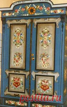 Норвежская роспись розами — rosemaling (русемалинг)…