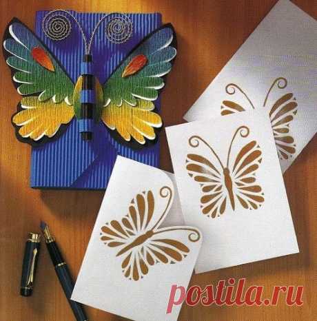 Изящные бумажные бабочки