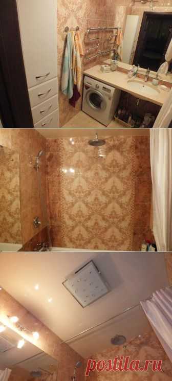 (+1) тема - Моя ванная: большое зеркало зрительно увеличило комнату в два раза | Школа Ремонта