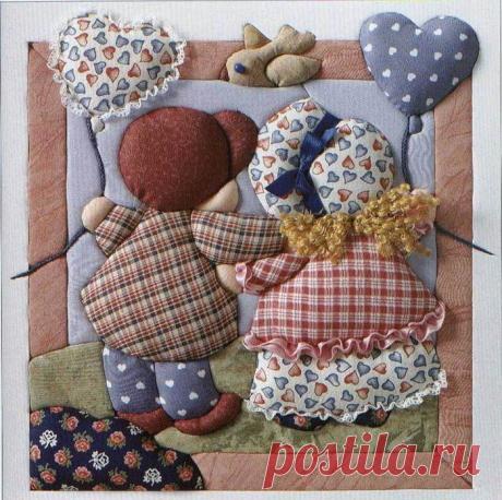 Лоскутные картины в японском стиле кинусайга — Рукоделие