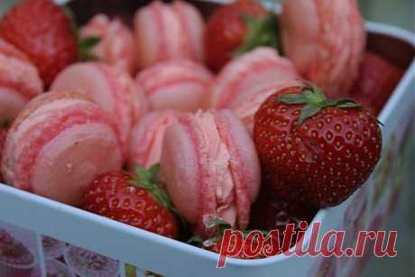Macarons &quot;Клубничный дайкири&quot; | Готовим вместе