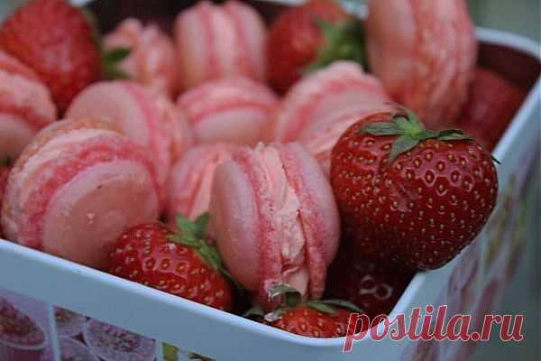 Macarons "Клубничный дайкири" | Готовим вместе