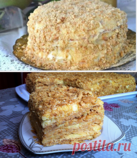Торт «Наполеон» на сковородке. Мой любимый рецепт