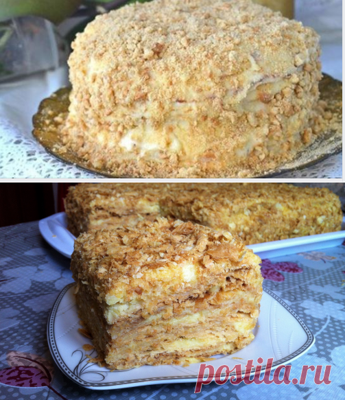 Торт «Наполеон» на сковородке. Мой любимый рецепт