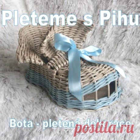 Bota - pletená dekorace / Zboží prodejce U Pihulky | Fler.cz