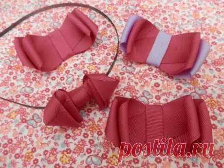 Laço duplo de fita corrugada -  Tutorial