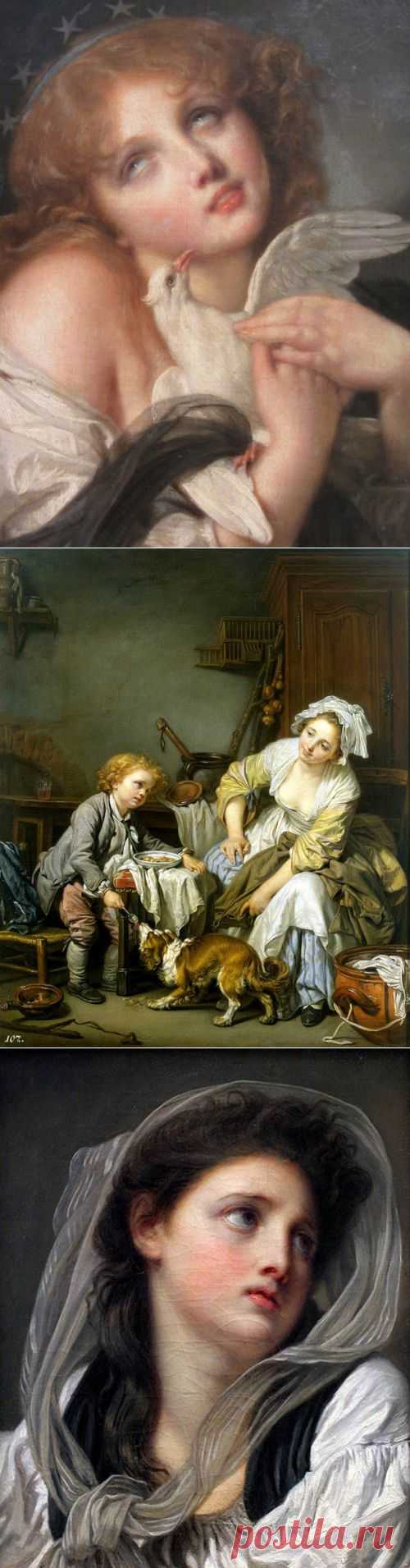 Художник Жан-Батист Грёз (Jean-Baptiste Greuze) и его картины