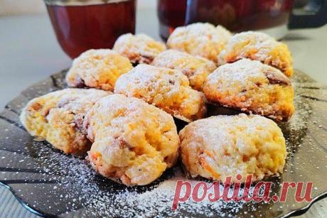 Апельсиновое печенье Рецепт с цедрой и шоколадом