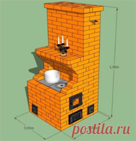 Печка своими руками чертежи видео. Материалы для постройки печи. Отопительно-варочная печь с сушильной камерой конструкции Ю. Проскурина.