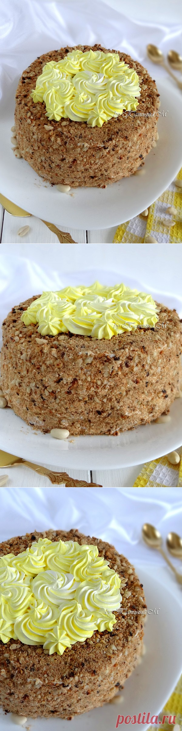 Торт с арахисом и манго | Кулинарный блог Татьяны М.