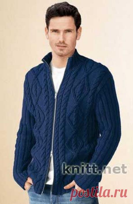 Мужской жакет на молнии