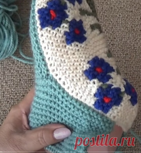 Как связать красивую пяточку