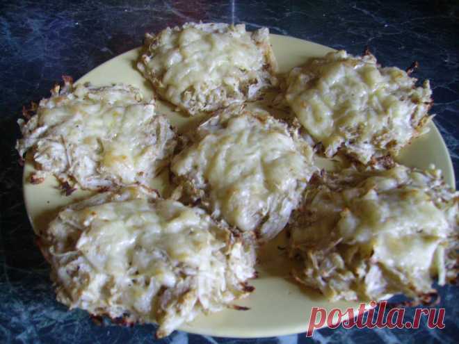 Легкие капустные оладьи с геркулесом и творогом