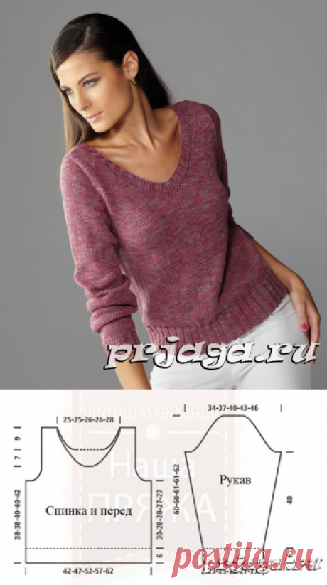 Классическая вязаная кофточка