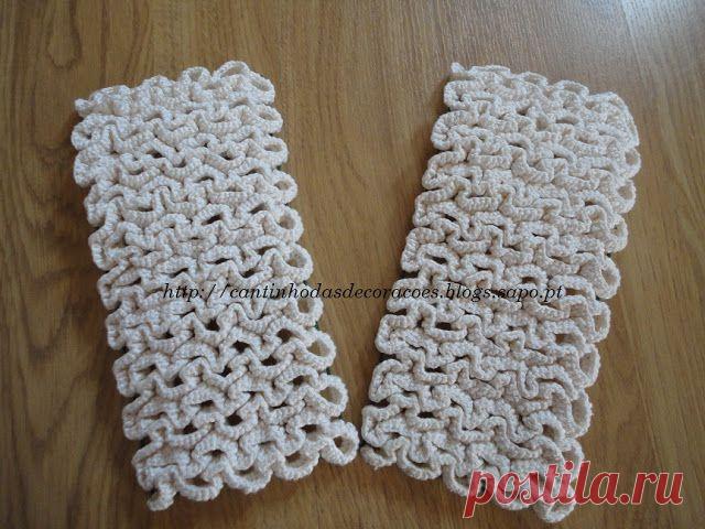 объёмное вязание по филейной сетке