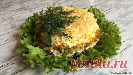 Самый нежный салат с куриной печенью