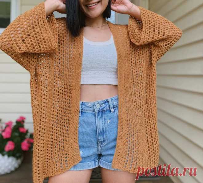 Lace Cardigan pattern- a lightweight cardigan for summer - KnitcroAddict