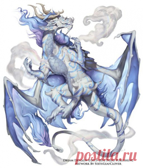 Dream Dragon, an Art by SixthLeafClover – SixthLeafClover Studios