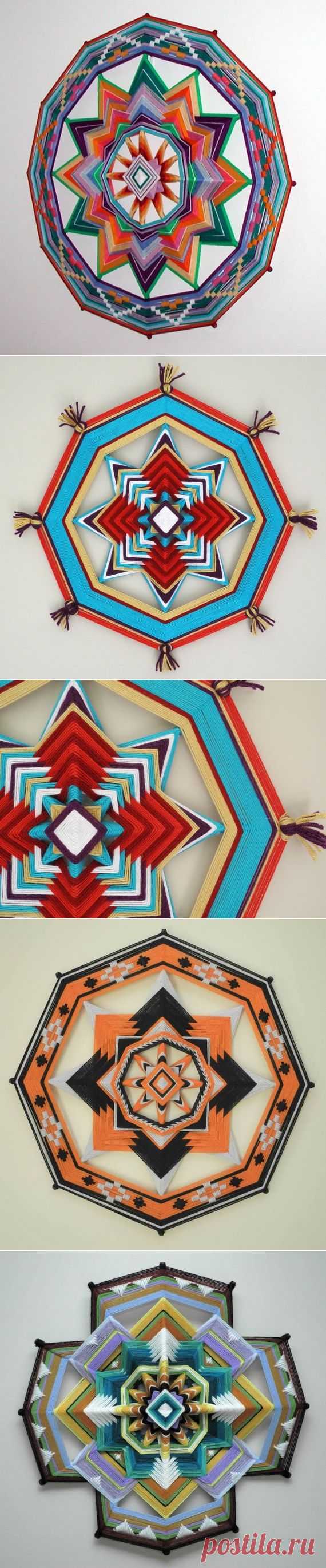 Плетеные мандалы "Ojo de Dios"