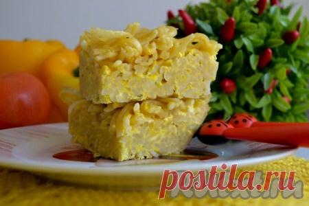 Лапшевник из макарон с яйцами в духовке - не сладкий