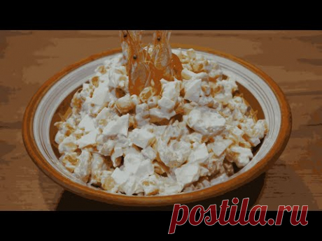 Сочный Салат с Креветками и Кальмарами: Рецепт для Любителей Морепродуктов!