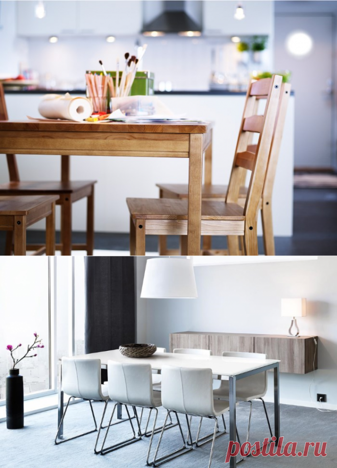 Обеденные столы и стулья для кухни из магазина ИКЕА