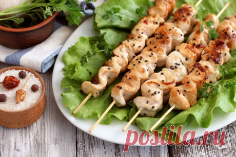 ​Шашлычки из курицы в духовке