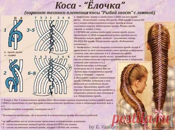 Коса "Ёлочка"