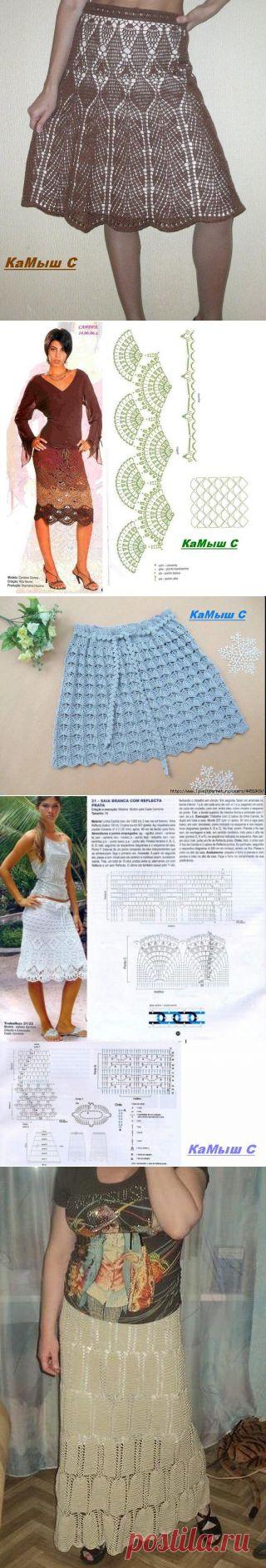 Юбки крючком-2