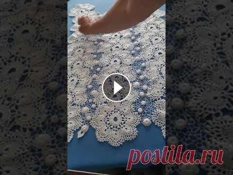 Туника ленточным кружевом Краткий обзор изделия без мк на цветок...