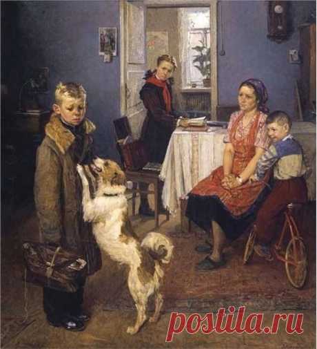 Как Шалва Александрович Амонашвили «прочитал» картину Ф. П. Решетникова «Опять двойка».
