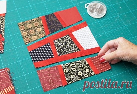 Tutorial No.1 Lining Up Awkwardly Angled Seams in a Patchwork Quilt Block - Dorothy Russell Quilt Artist