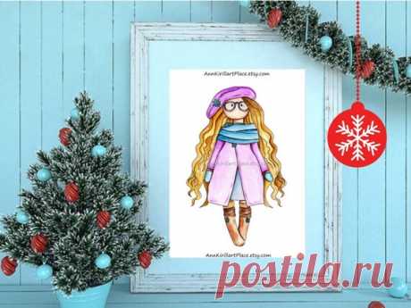 Nursery Wall Art Watercolor Artwork Printable Art Digital | Etsy Nursery Wall Art, Watercolor Artwork, Printable Art, Digital Print, Baby Room Decor, Christmas Watercolor Decor, Nursery Poster Download _____________________________________________________________________________________  INSTANT DOWNLOAD WATERCOLOR PAINTING  - based on our doll coloring pages -