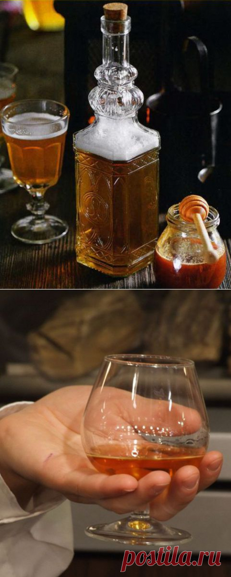 Домашние коньяк, медовуха и ликёр.