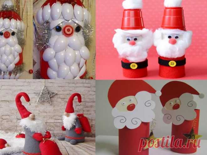 Дед Мороз своими руками из подручных материалов