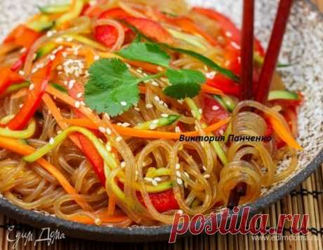 Картофельная (бататовая) фунчоза с овощами, пошаговый рецепт на 607 ккал, фото, ингредиенты - Ла Ванда