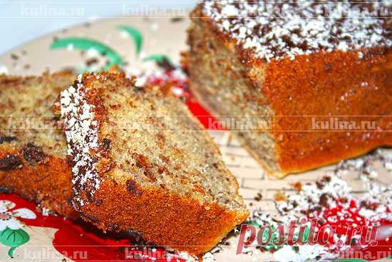 Шоколадно-банановый кекс – рецепт приготовления с фото от Kulina.Ru