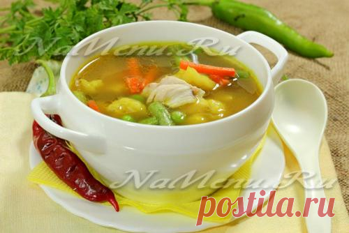 Суп на курином бульоне, рецепт
