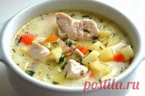 Картофельно-куриный суп с плавленым сыром 

Ингредиенты: 
Вода 2 л. 
Куриное филе 1 шт. 
Показать полностью…