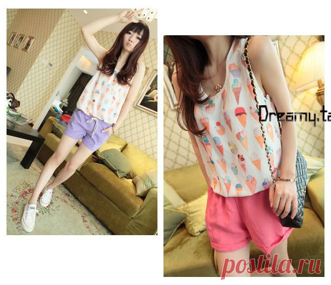 Новые моды для женщин Гирт Повседневная шифон жилет майка без рукавов рубашки Блузка на Aliexpress.com