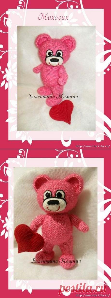 вязаный медвежонок