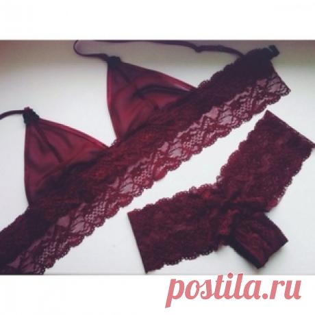 Кружевное бельё своими руками: шьём кружевное бра, последовательность работы