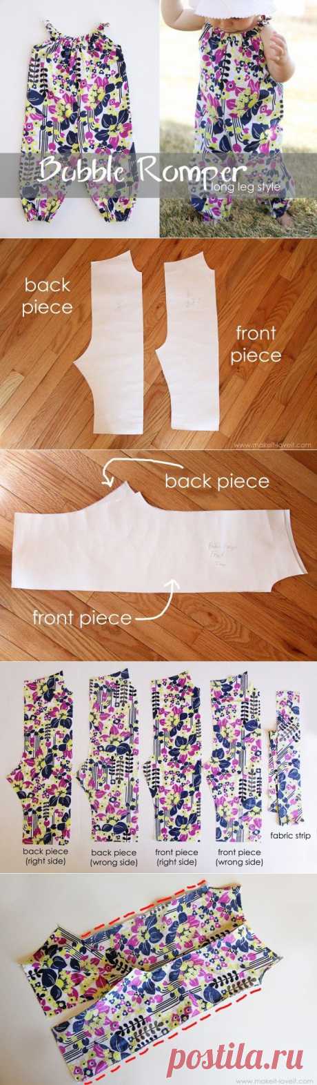 Как сшить комбинезон ребенку на лето