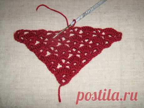 Вязание шалей крючком для начинающих.