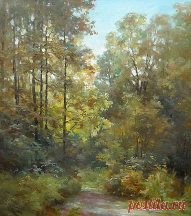 В главной роли нынче осень.... Художник Wlodzimierz Czurawski.