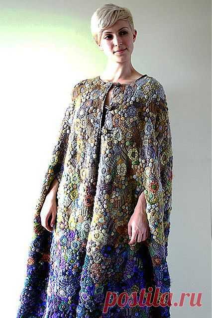 Freeform crochet cape. | crochet and flower loom patterns