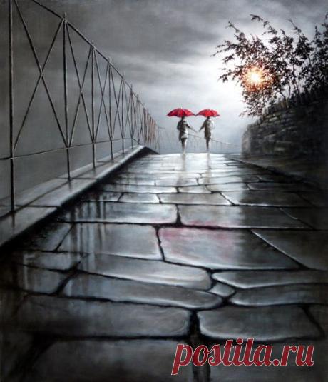 &quot;Being With You&quot; by Bob Barker | Raining Art