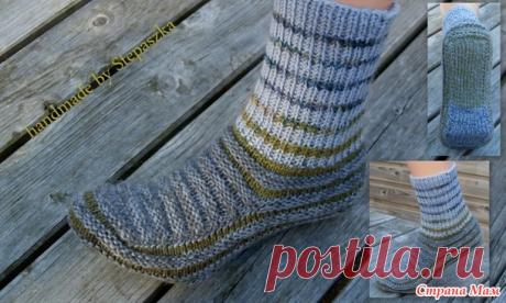 Серо-горчичные носки by Stepaszka - Вязание - Страна Мам